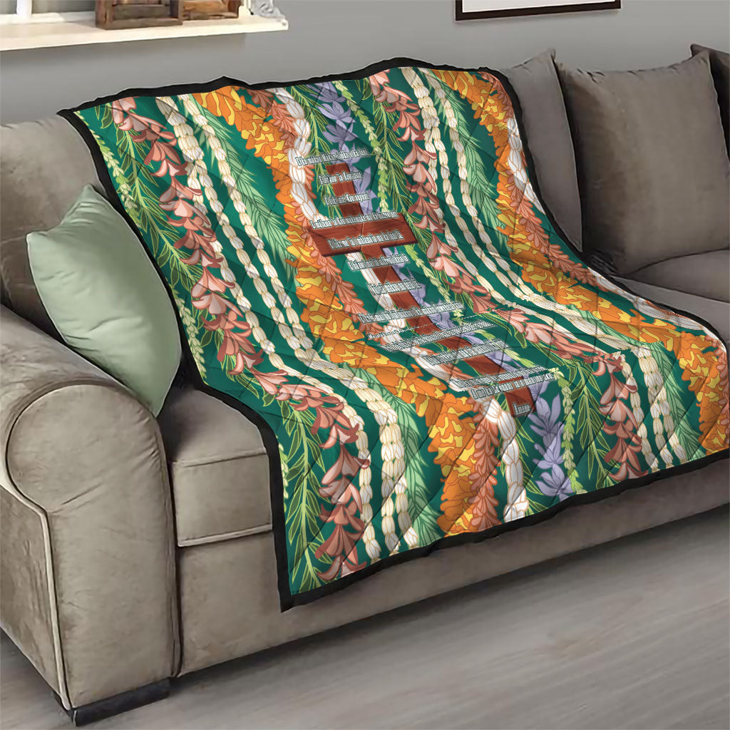 Mahalo Hawaii - ⁠Ka Pule a ka Haku Quilt Mixed Lei