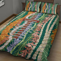 Mahalo Hawaii - ⁠Ka Pule a ka Haku Quilt Bed Set Mixed Lei