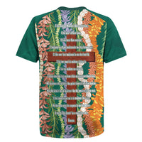 Mahalo Hawaii - ⁠Ka Pule a ka Haku Rugby Jersey Mixed Lei