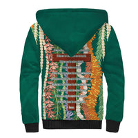 Mahalo Hawaii - ⁠Ka Pule a ka Haku Sherpa Hoodie Mixed Lei