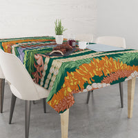 Mahalo Hawaii - ⁠Ka Pule a ka Haku Tablecloth Mixed Lei