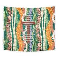 Mahalo Hawaii - ⁠Ka Pule a ka Haku Tapestry Mixed Lei