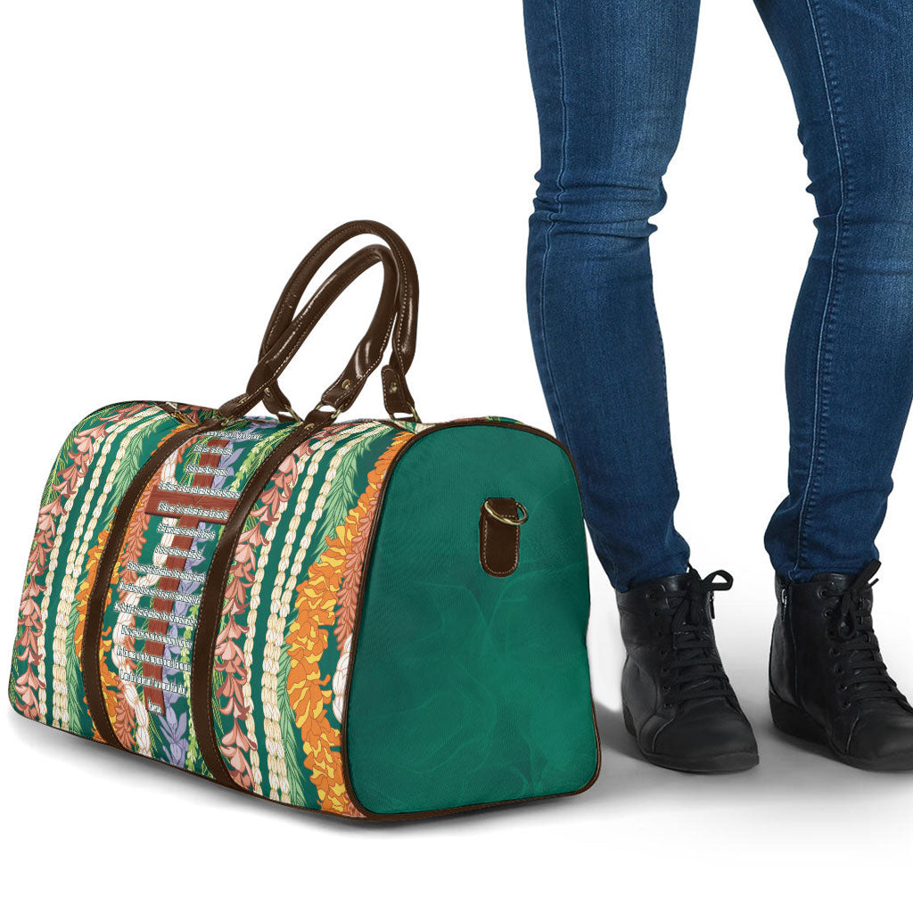 Mahalo Hawaii - ⁠Ka Pule a ka Haku Travel Bag Mixed Lei