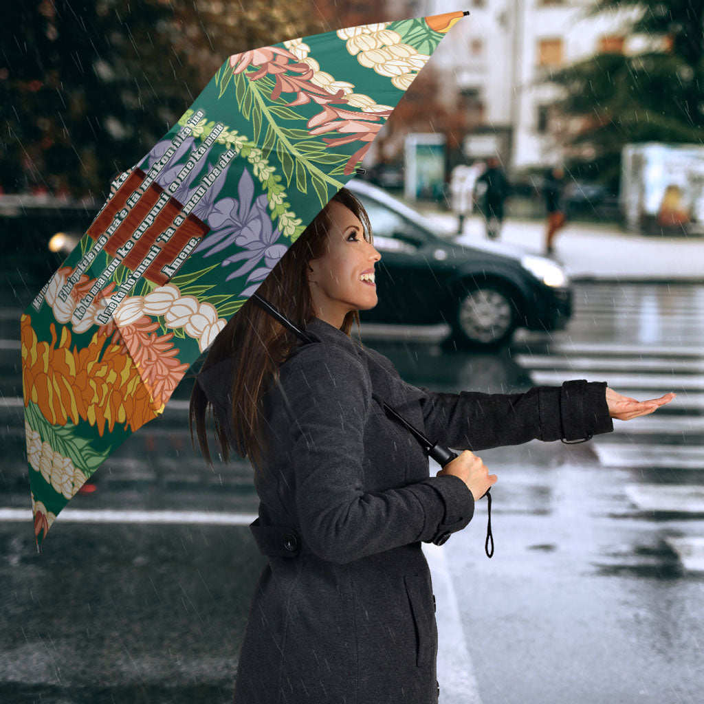 Mahalo Hawaii - ⁠Ka Pule a ka Haku Umbrella Mixed Lei