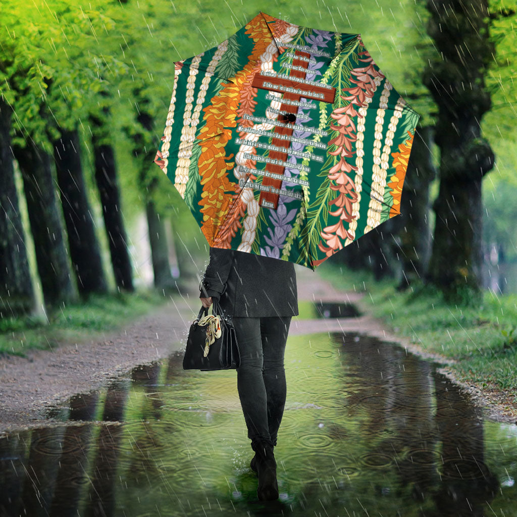 Mahalo Hawaii - ⁠Ka Pule a ka Haku Umbrella Mixed Lei