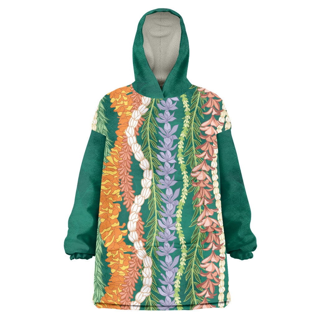 Mahalo Hawaii - ⁠Ka Pule a ka Haku Wearable Blanket Hoodie Mixed Lei