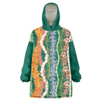 Mahalo Hawaii - ⁠Ka Pule a ka Haku Wearable Blanket Hoodie Mixed Lei