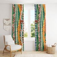 Mahalo Hawaii - ⁠Ka Pule a ka Haku Window Curtain Mixed Lei