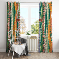 Mahalo Hawaii - ⁠Ka Pule a ka Haku Window Curtain Mixed Lei