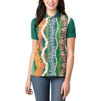 Mahalo Hawaii - ⁠Ka Pule a ka Haku Women Polo Shirt Mixed Lei