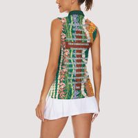 Mahalo Hawaii - ⁠Ka Pule a ka Haku Women Sleeveless Polo Shirt Mixed Lei