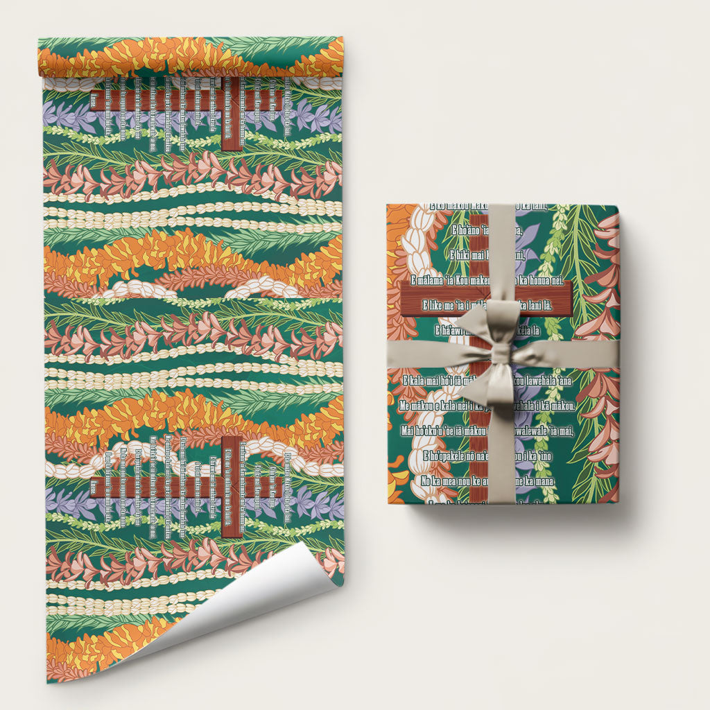 Mahalo Hawaii - The Lord's Prayers Wrapping Paper Mixed Lei