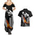 Hawaii Humpback Whale Couples Matching Summer Maxi Dress and Hawaiian Shirt Be Strong - Pray For Maui LT7 - Polynesian Pride