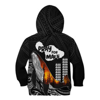 Hawaii Humpback Whale Kid Hoodie Be Strong - Pray For Maui LT7 - Polynesian Pride