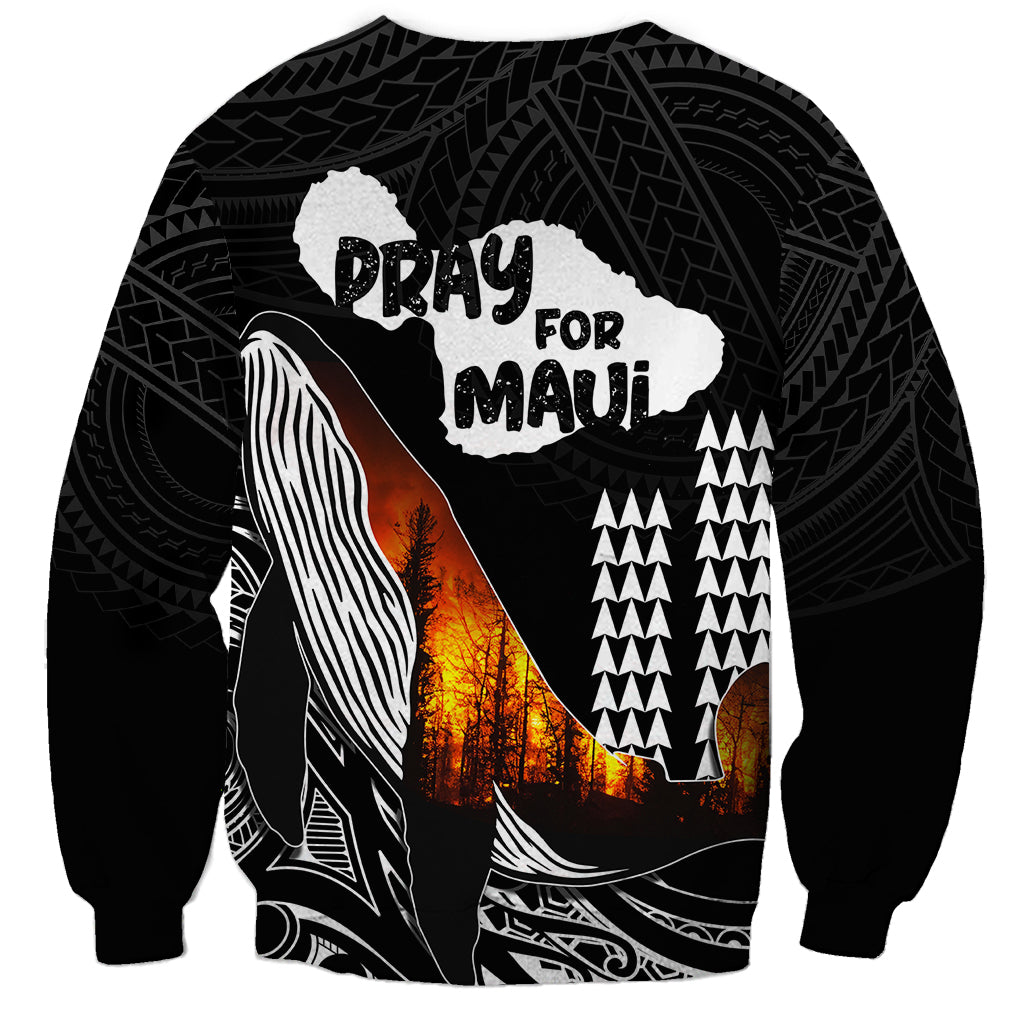 Hawaii Humpback Whale Sweatshirt Be Strong - Pray For Maui LT7 - Polynesian Pride