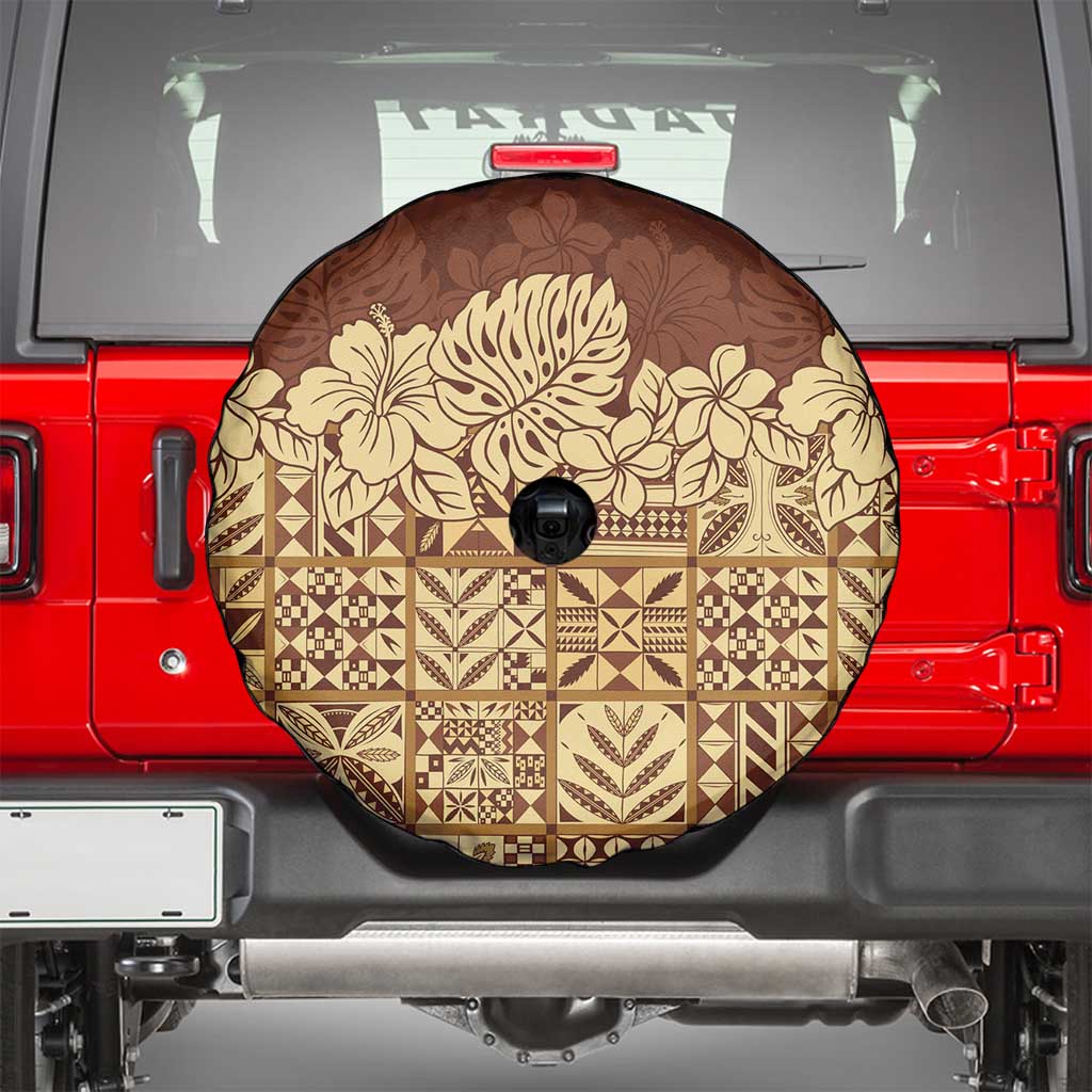 Niue Hiapo Motif Spare Tire Cover Tapa Classic