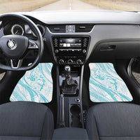 Sharks Couple Dreamy Polynesians Floral Sea Car Mats Turquoise - Polynesian Pride