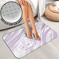 Sharks Couple Dreamy Polynesians Floral Sea Bathroom Set Lilac - Polynesian Pride