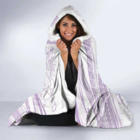 Sharks Couple Dreamy Polynesians Floral Sea Hooded Blanket Lilac LT7 - Polynesian Pride