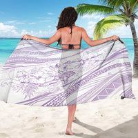 Sharks Couple Dreamy Polynesians Floral Sea Sarong Lilac LT7 - Polynesian Pride