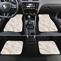 Sharks Couple Dreamy Polynesians Floral Sea Car Mats Hazel - Polynesian Pride