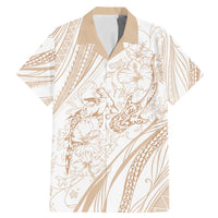 Sharks Couple Dreamy Polynesians Floral Sea Family Matching Mermaid Dress and Hawaiian Shirt Hazel - Polynesian Pride