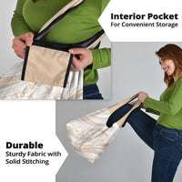 Sharks Couple Dreamy Polynesians Floral Sea Grocery Bag Hazel - Polynesian Pride