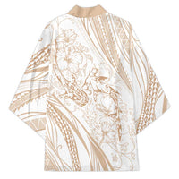 Sharks Couple Dreamy Polynesians Floral Sea Kimono Hazel - Polynesian Pride