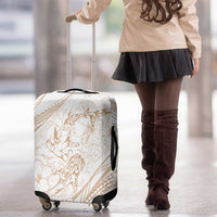 Sharks Couple Dreamy Polynesians Floral Sea Luggage Cover Hazel - Polynesian Pride