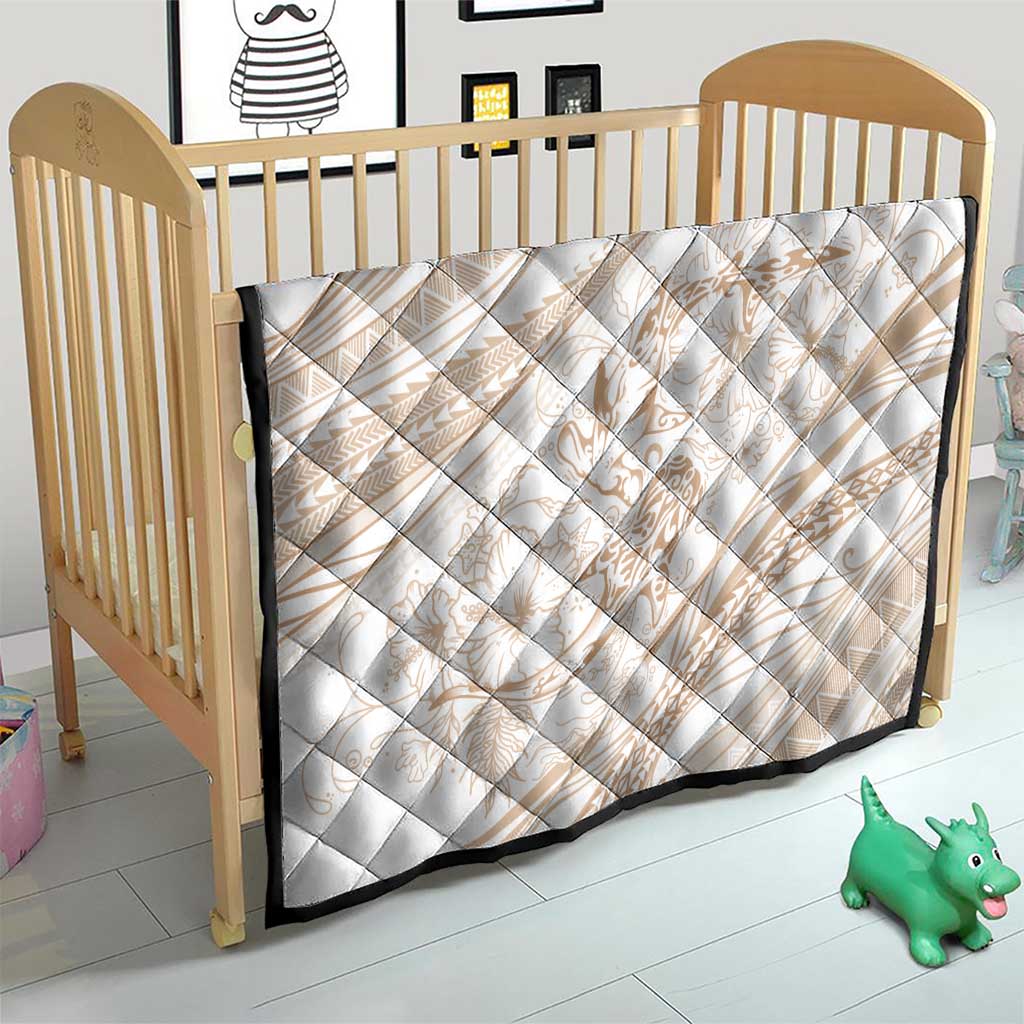 Sharks Couple Dreamy Polynesians Floral Sea Quilt Hazel - Polynesian Pride