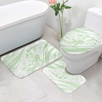 Sharks Couple Dreamy Polynesians Floral Sea Bathroom Set Emerald - Polynesian Pride