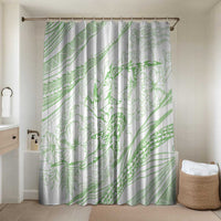 Sharks Couple Dreamy Polynesians Floral Sea Bathroom Set Emerald - Polynesian Pride