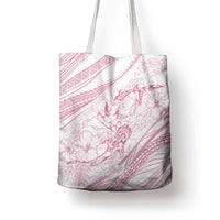 Sharks Couple Dreamy Polynesians Floral Sea Tote Bag Pink LT7 - Polynesian Pride