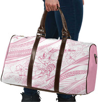 Sharks Couple Dreamy Polynesians Floral Sea Travel Bag Pink - Polynesian Pride