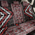 Red Tukutuku Pattern Aotearoa Back Car Seat Cover Niho Taniwha and Puhoro Motifs