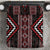 Red Tukutuku Pattern Aotearoa Bedding Set Niho Taniwha and Puhoro Motifs