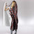 Red Tukutuku Pattern Aotearoa Hooded Blanket Niho Taniwha and Puhoro Motifs