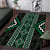 Jade Tukutuku Pattern Aotearoa Area Rug Niho Taniwha and Puhoro Motifs