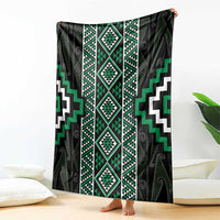 Jade Tukutuku Pattern Aotearoa Blanket Niho Taniwha and Puhoro Motifs