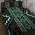 Jade Tukutuku Pattern Aotearoa Quilt Bed Set Niho Taniwha and Puhoro Motifs