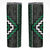 Jade Tukutuku Pattern Aotearoa Skinny Tumbler Niho Taniwha and Puhoro Motifs