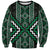 Jade Tukutuku Pattern Aotearoa Sweatshirt Niho Taniwha and Puhoro Motifs