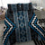 Azure Tukutuku Pattern Aotearoa Bedding Set Niho Taniwha and Puhoro Motifs