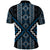 Azure Tukutuku Pattern Aotearoa Polo Shirt Niho Taniwha and Puhoro Motifs