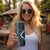 Azure Tukutuku Pattern Aotearoa Skinny Tumbler Niho Taniwha and Puhoro Motifs
