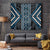 Azure Tukutuku Pattern Aotearoa Tapestry Niho Taniwha and Puhoro Motifs