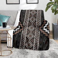 Classic Tukutuku Pattern Aotearoa Blanket Niho Taniwha and Puhoro Motifs