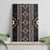 Classic Tukutuku Pattern Aotearoa Canvas Wall Art Niho Taniwha and Puhoro Motifs