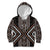 Classic Tukutuku Pattern Aotearoa Kid Hoodie Niho Taniwha and Puhoro Motifs