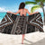 Classic Tukutuku Pattern Aotearoa Sarong Niho Taniwha and Puhoro Motifs